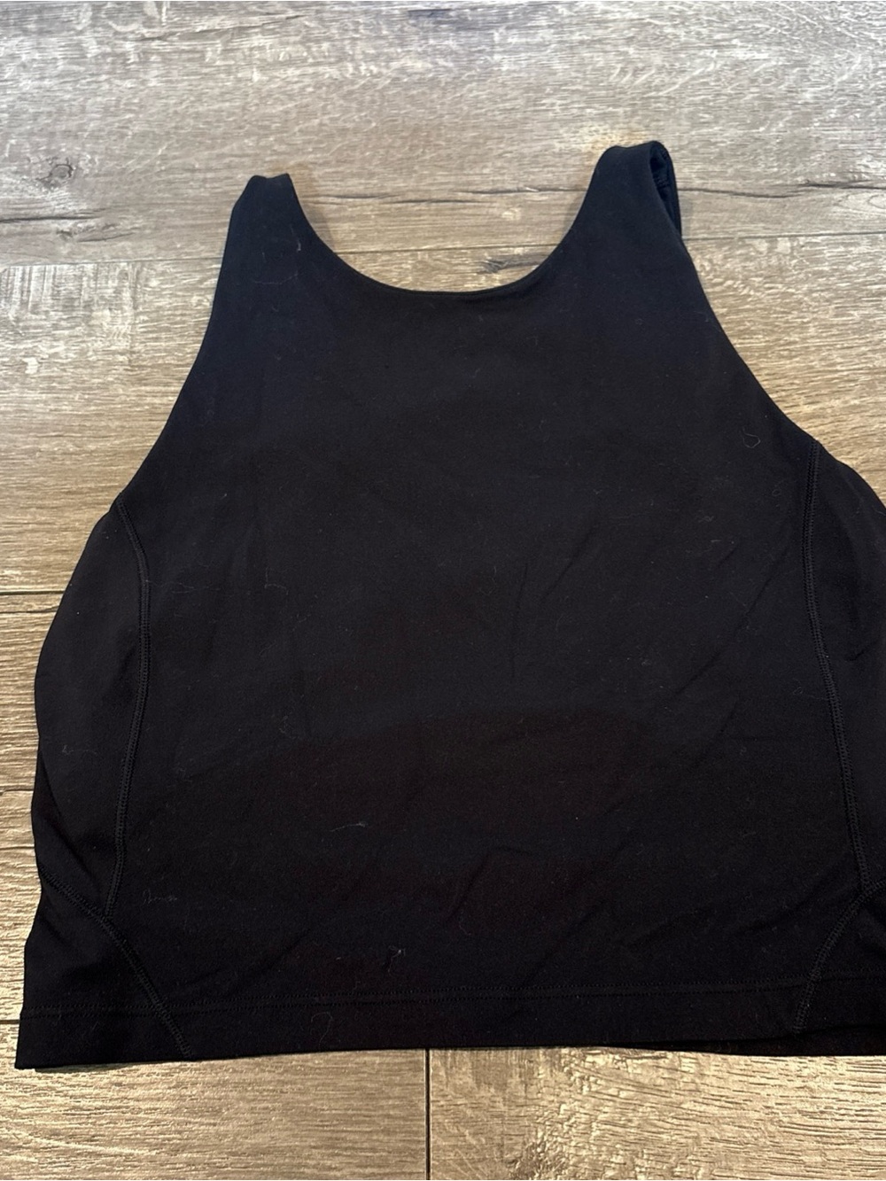 lululemon  Black Cropped Tank Top